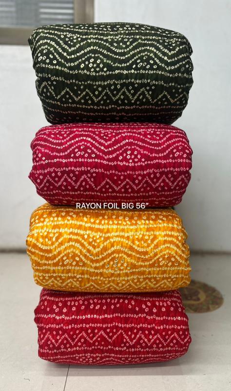 Sajni Reyon print fabric dealers in Surat