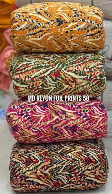 Sajni Reyon print fabric distributors in Surat