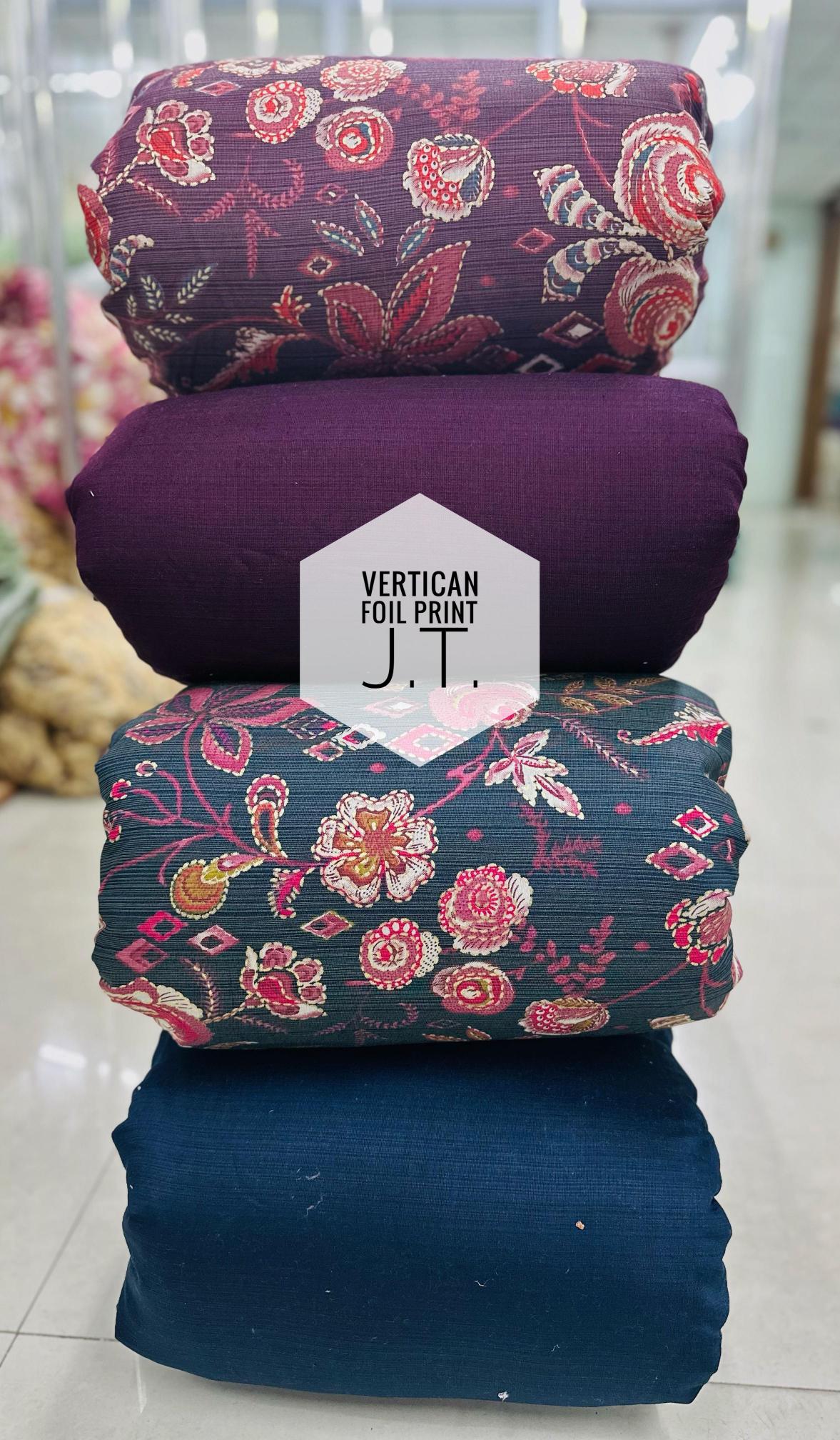 Sajni vertican print Mumbai printed fabric market