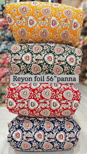 Sajni Wholesale foil print fabrics in India