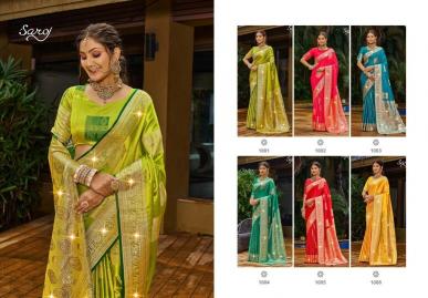 Saroj surekha silk vol 1 satin silk with saroski work branded sarees in india