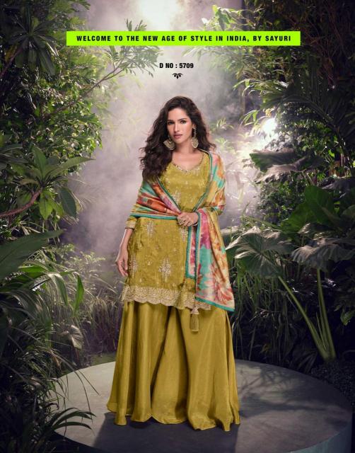 Sayuri designer sehenaaz simar chinon silk 3 pcs biba salwar suit india