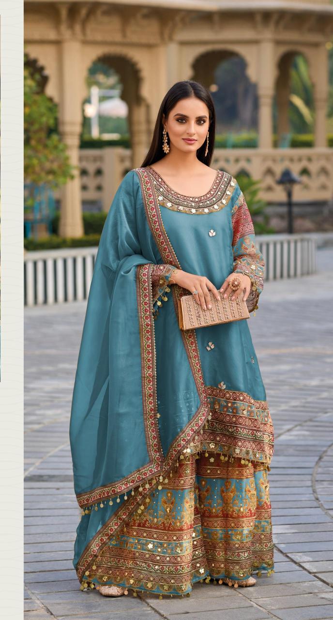 Shree fab d.no-k t 132 viscose simmer pakistani suits catalogue wholesale