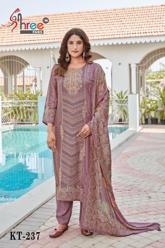 Shree fab d.no-KT-237 viscous maslin digital print catalog best dress material wholesale market in india