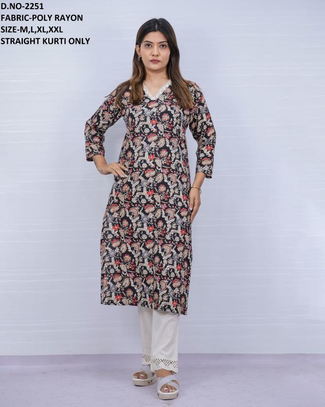 Siara poly cotton top pant ladies kurti manufacturers