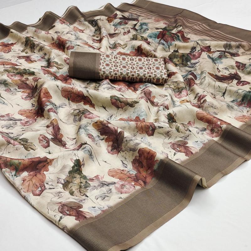 Soft manipuri silk with printed pallu saree wholesale online