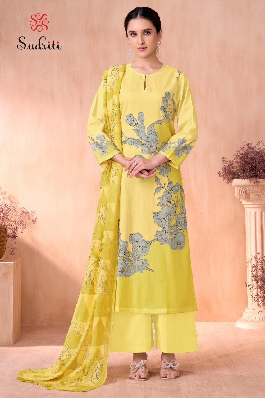 Sudriti olivia cotton digital print designer dress material online in india