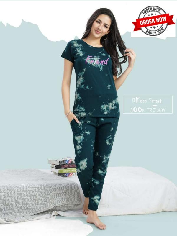Summer special vol DN-365 printed tie die payjama night suit kurti for women manufacturer