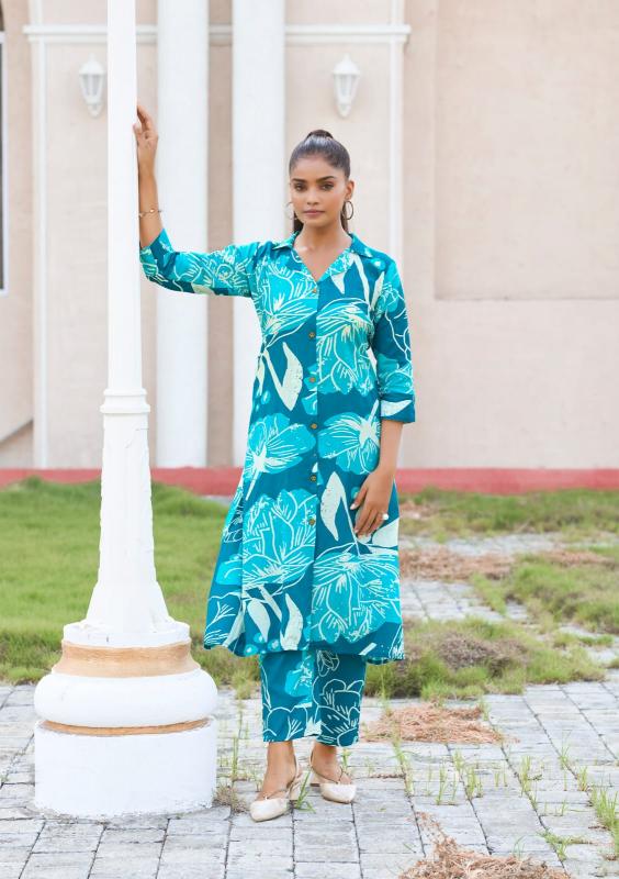 Tips & tops trendy touch vol 2 reyon print catalog modest co ord set 
