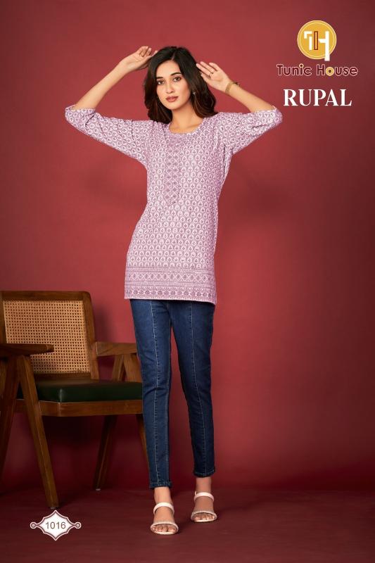 Tunic house rupal viscous rayon short top ladies kurti manufacturers