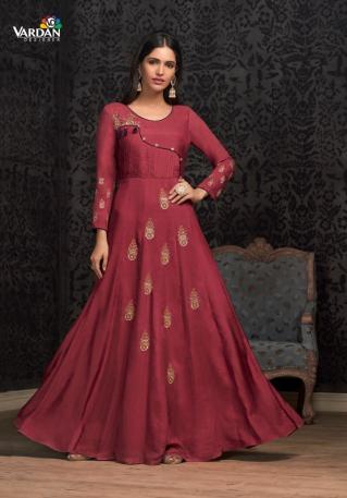 Vardan designer navya vol 16 Maslin gown indian