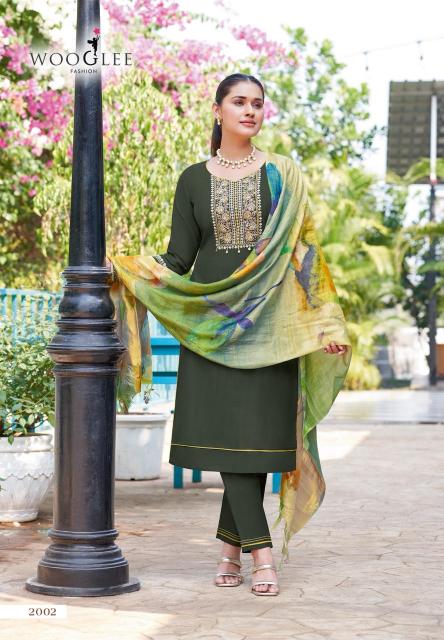 Wooglee abhilasha viscose wevaing top bottom dupatta kurtis manufacturers in india