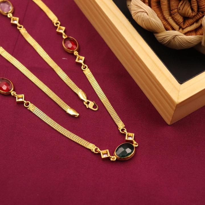 30 inch Micro polish chain 264 Bulk imitation jewellery suppliers in Surat