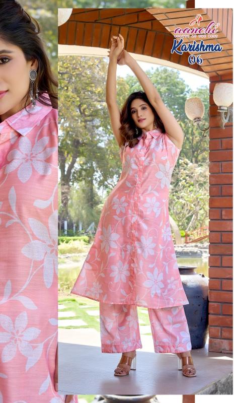 Aanchi karishma vatican print coord set indian kurtis in chicago