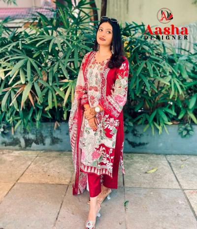 Aasha 1173 Cotton Dupatta Wholesale party wear salwar kameez in Mumbai