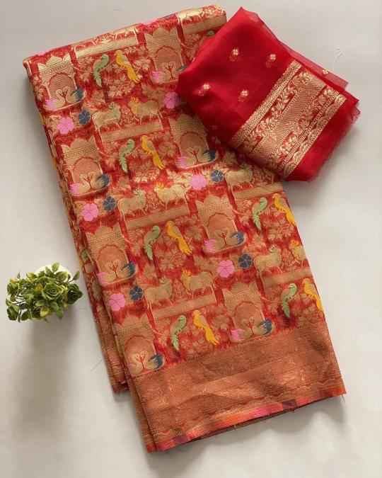 Akshara kora organza silk saree cheap wholesale price