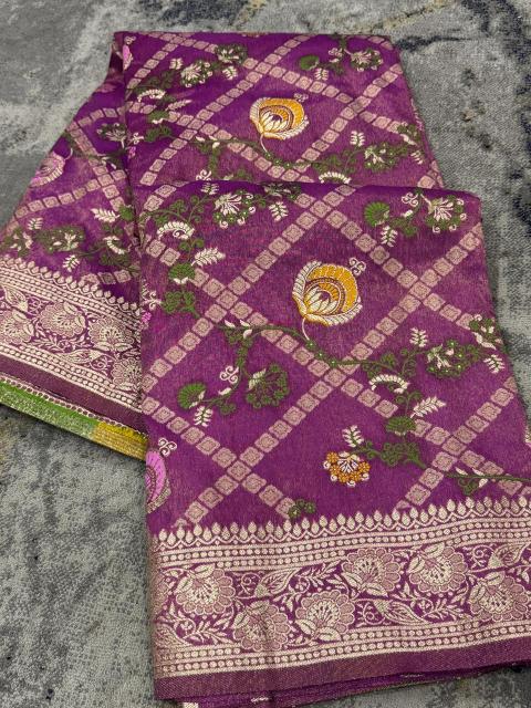 Akshara soft banarasi katan tissue silk saree wholesale price in surat