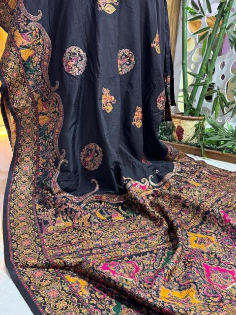 Akshara soft rajwadi pashmina silk weaving indian saree style