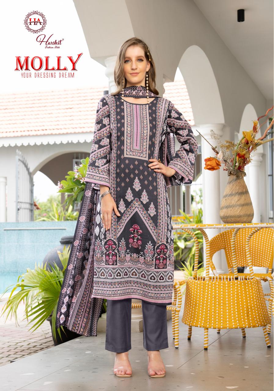 Alok suit molly cambric pakistani print 3 pcs women clothing wholesale suppliers