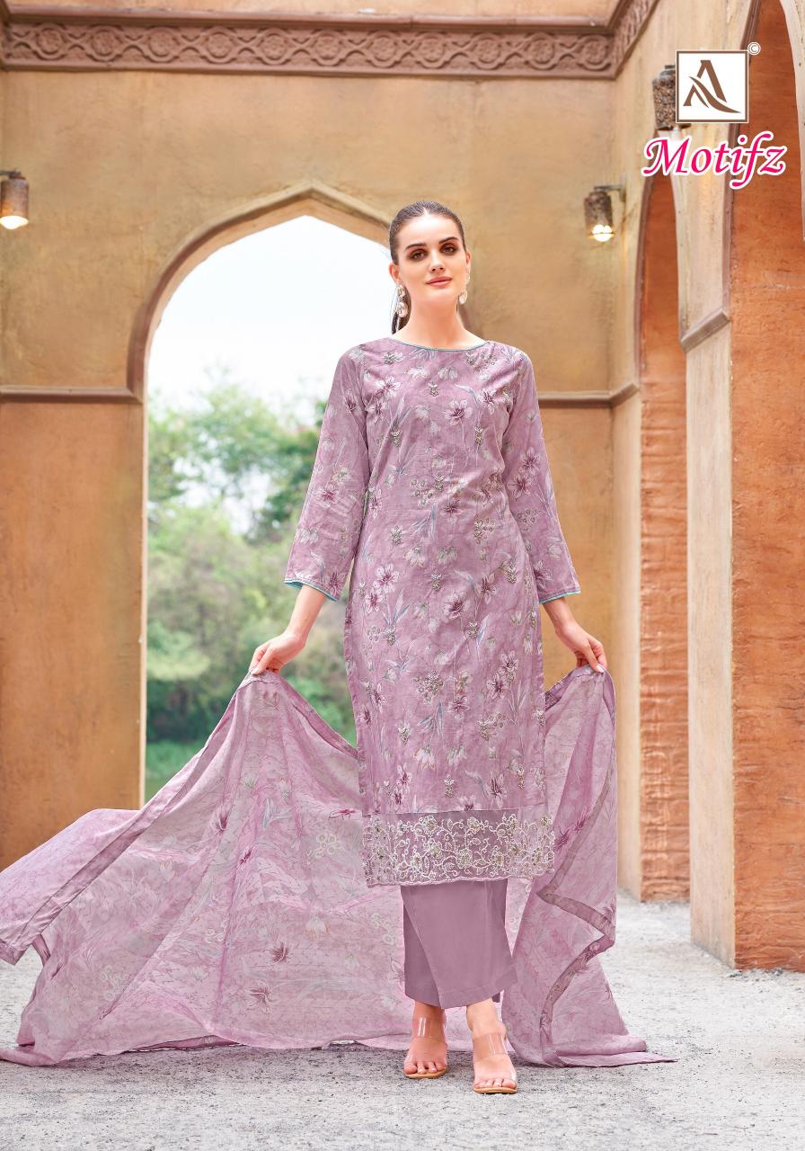 Alok suit motifz cambric cotton print surat wholesale market dress materials