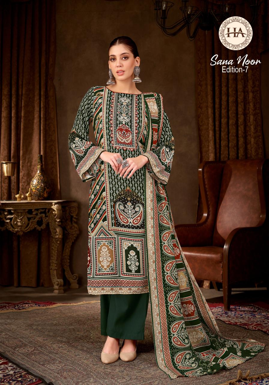 Alok suit sana noor 7 reyon pakistan print surat dress material wholesale market online