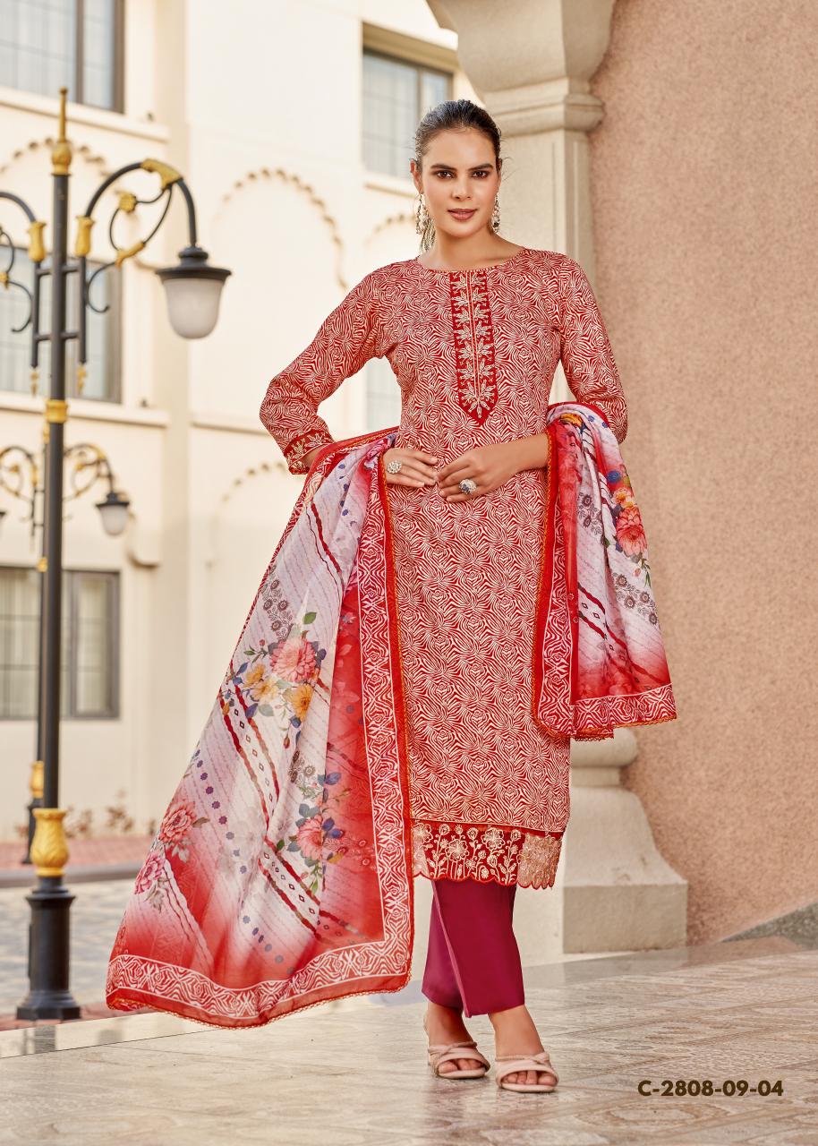 Alok suit super girl 3 zam cotton designer print indian dress material ebay