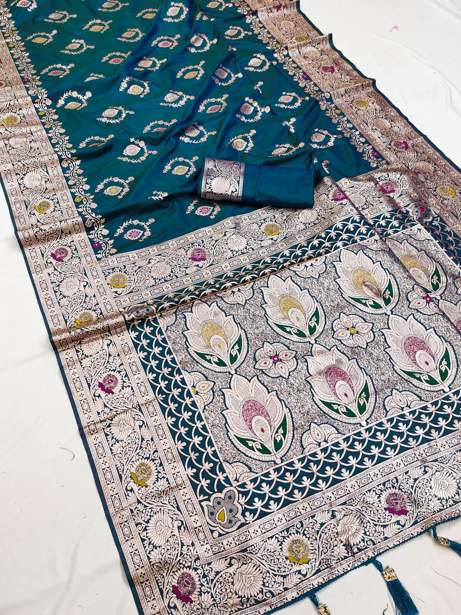 Anupama banarasi - 19 soft silk festival special wholesale saree market in surat