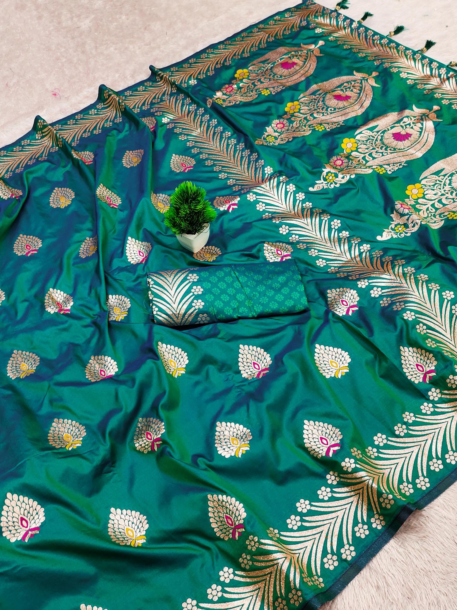 Anupama dil banarasi soft silk festive saree in surat 