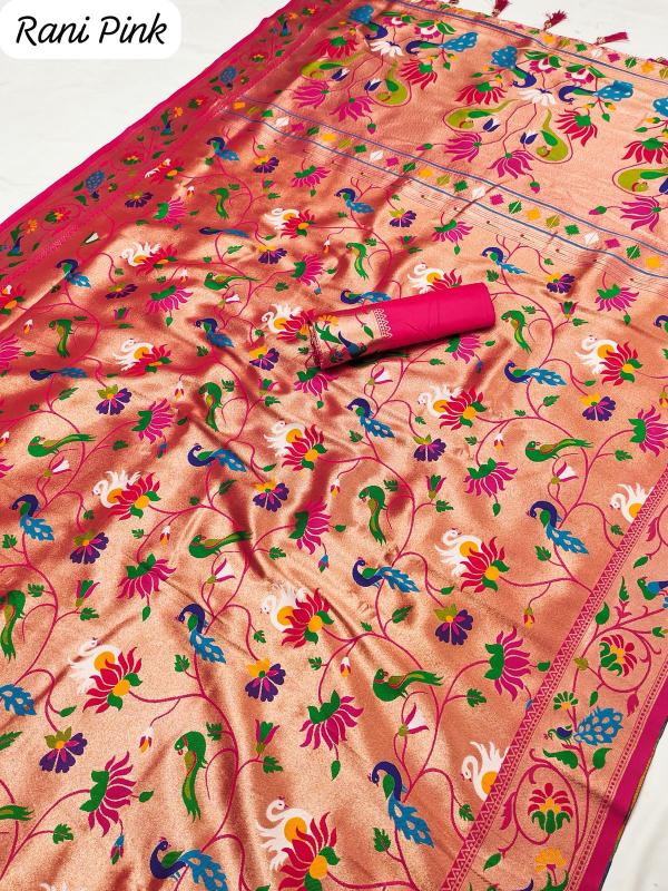 Anupama kanjivaram paithani soft silk south indian saree wholesale surat