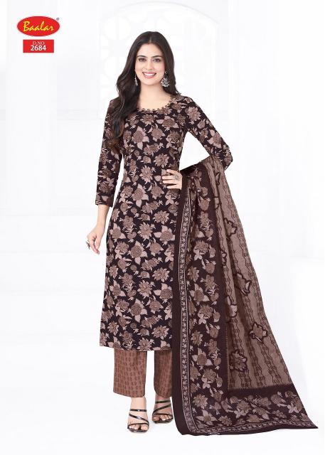 Baalar aleena vol-26 cotton printed unstitched dress material wholesale