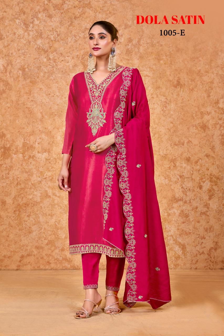 Bitto dola satin 3 pcs women kurti manufacturer