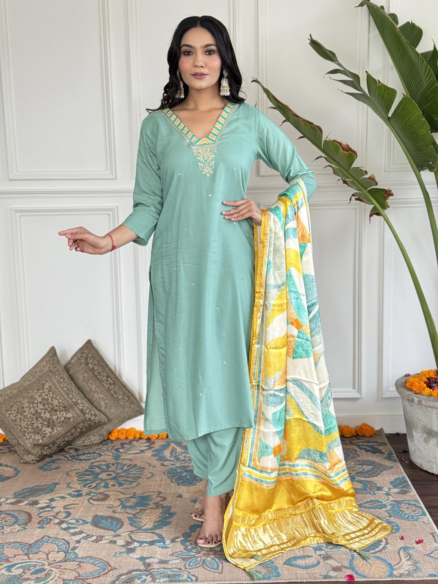 Bitto NK 461 pista viscose 3 pcs kurti women clothing wholesale