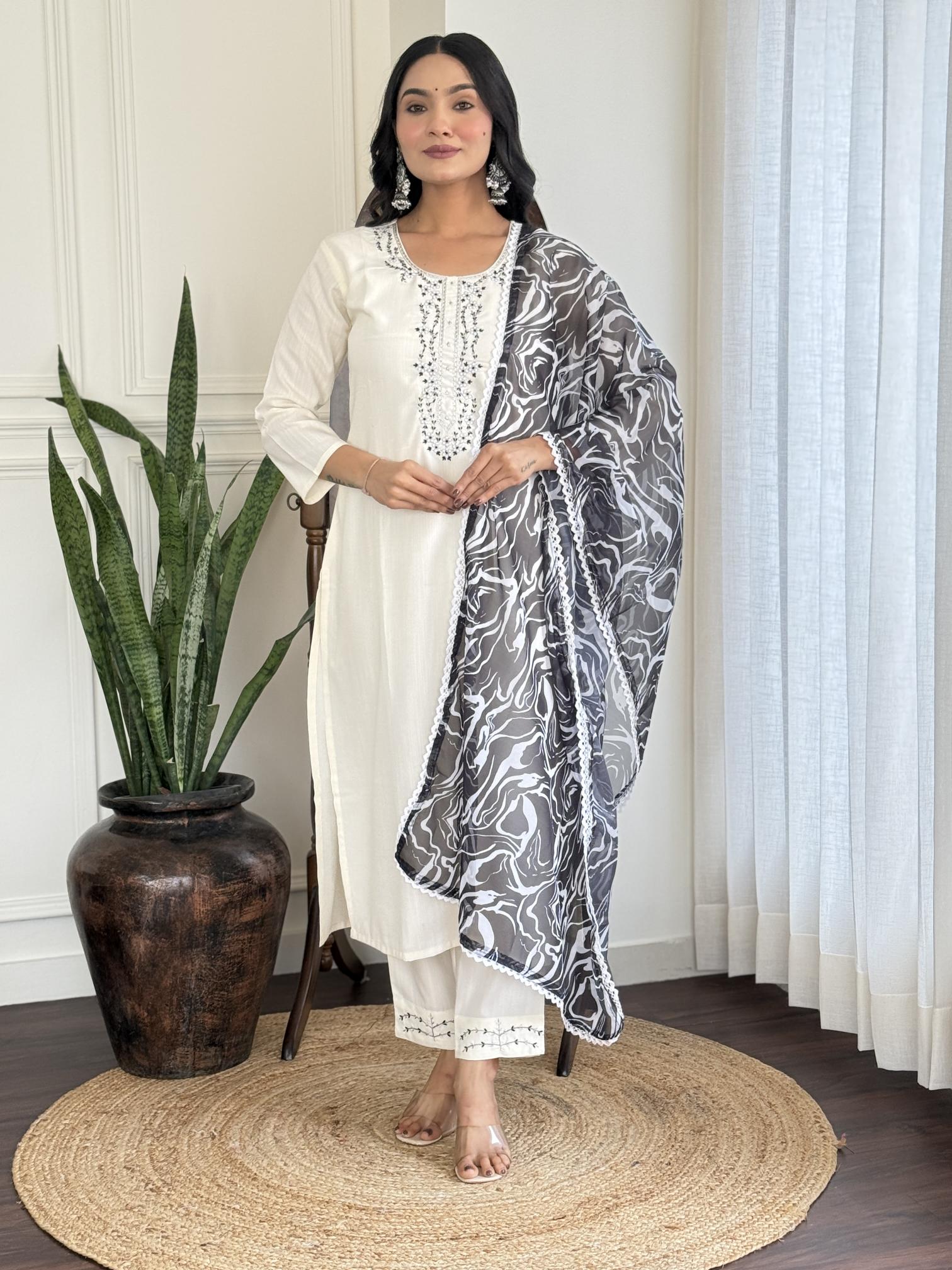Bitto reshma viscose blend reyon 3 pcs cotton kurti manufacturer in surat