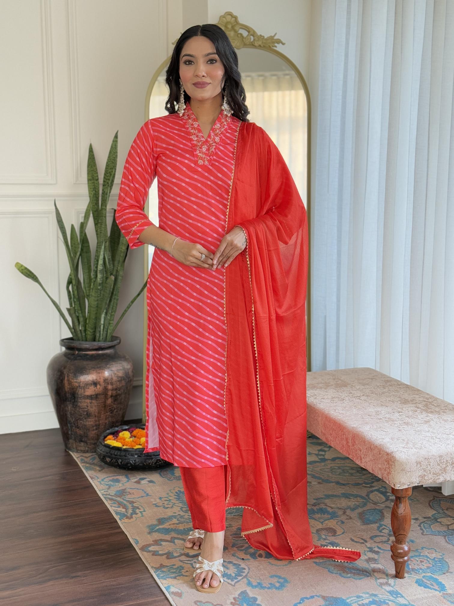 Bitto shreevalli orange muslin 3 pcs kurti menufechar in surat