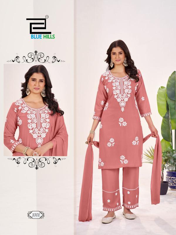 Blue hills summer feels rayon 3 pcs kurtis online purchase in india