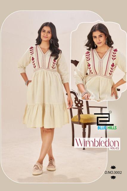Blue hills wimbledon 3 cotton flex kurti wholesale womens clothing vendors 