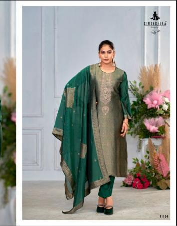Cinderella keeva vol 2 banglory silk jacquard dress material indian clothing