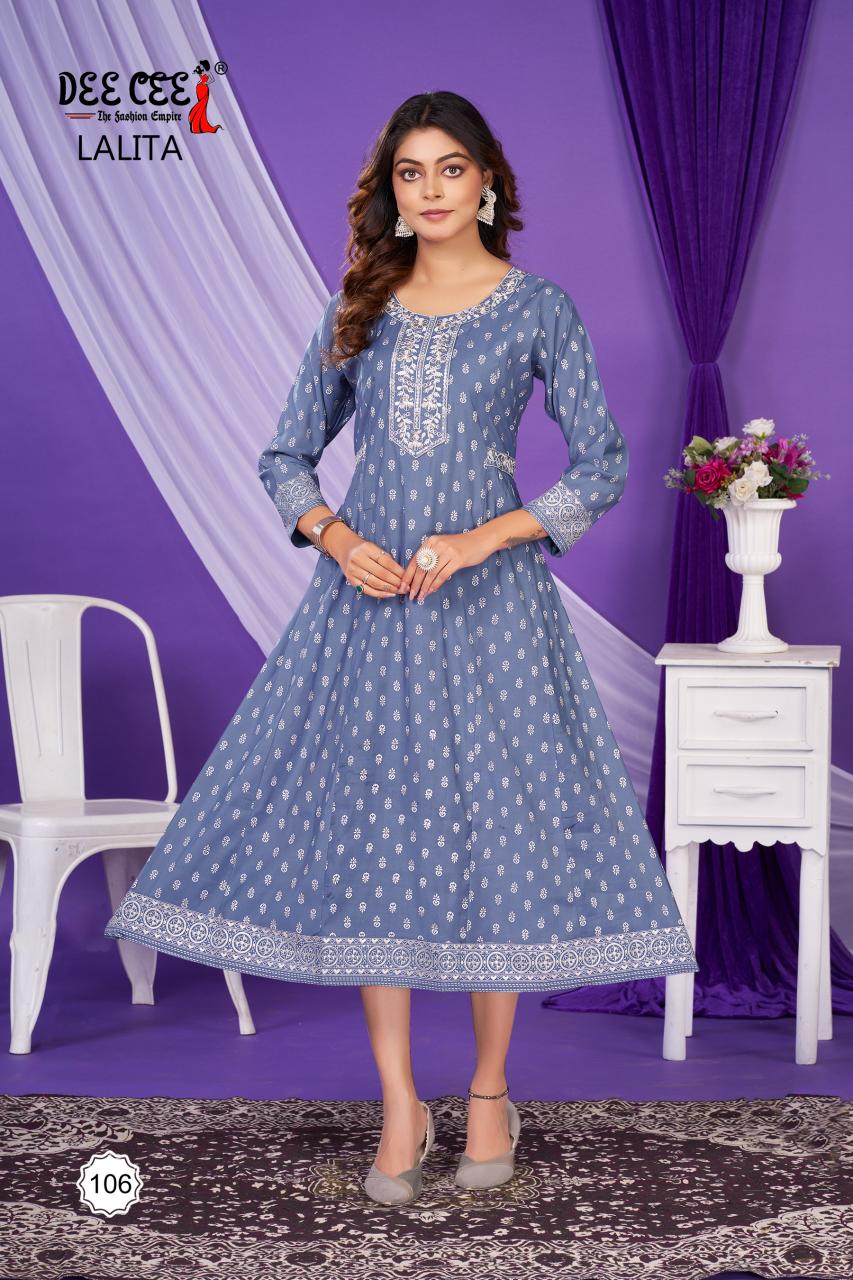 Deecee lalita roman silk anarkali style gujarat hole wholesale market