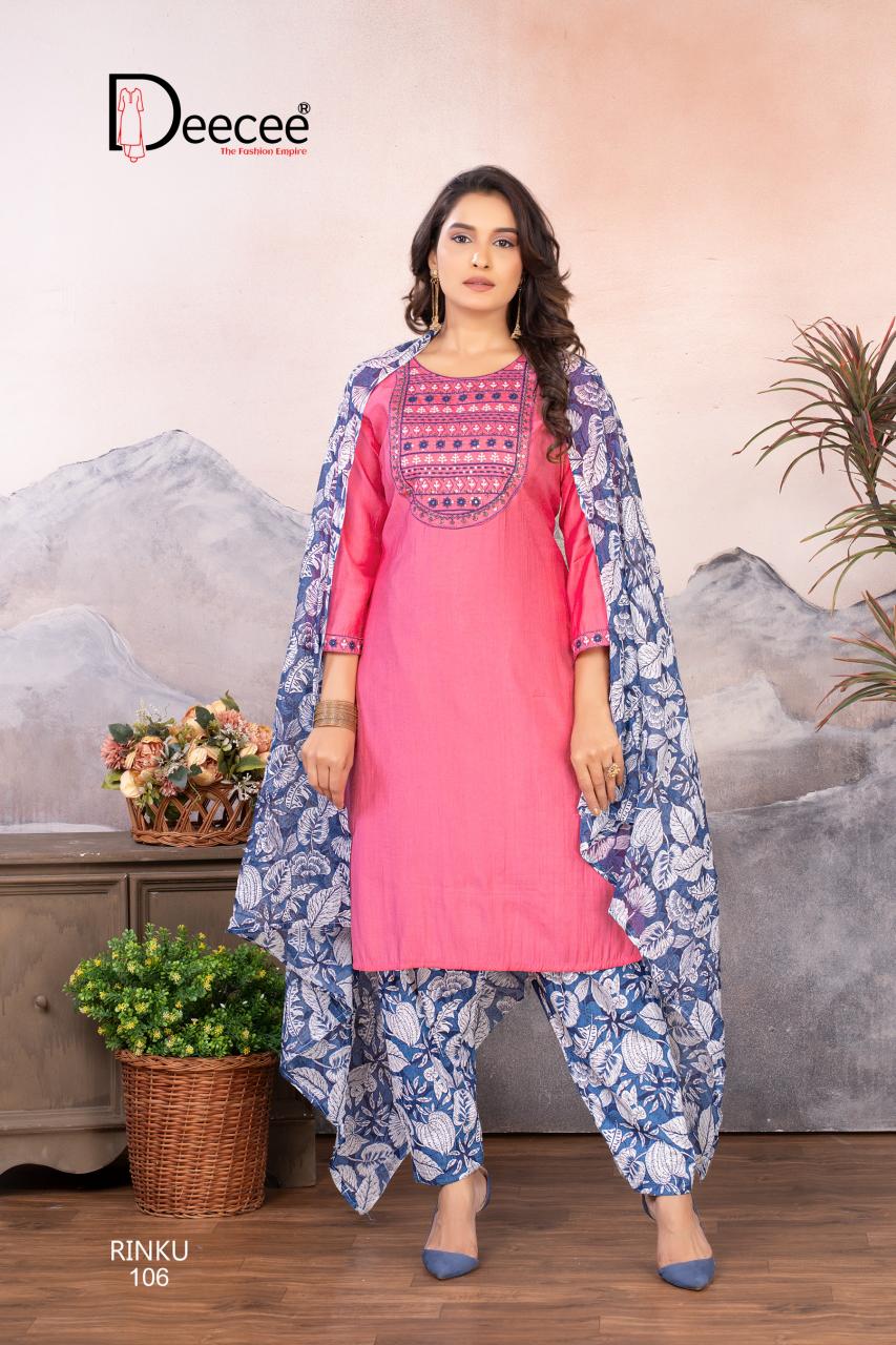 Deecee rinku vatican 3 pcs kurti wholesale cloth market in surat with price