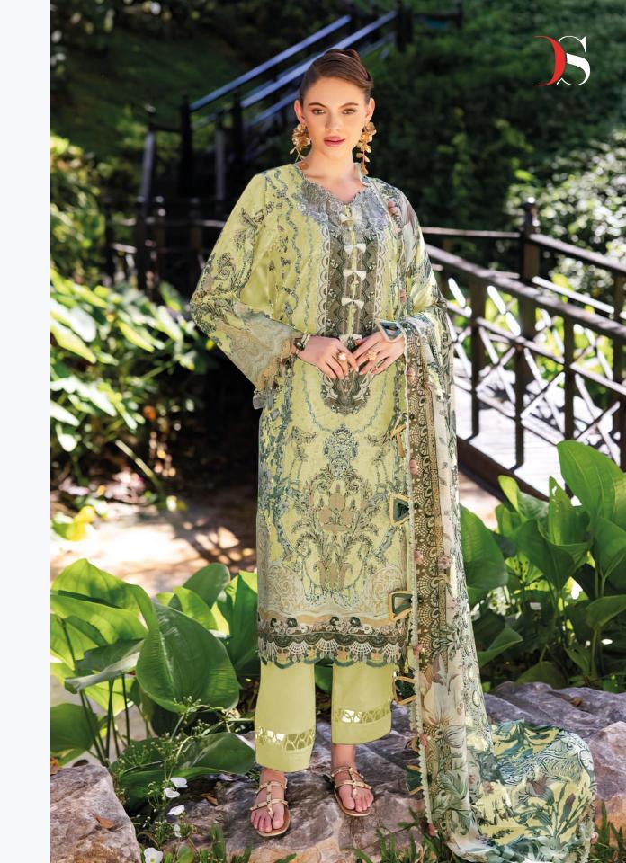 Deepsy suits jade bliss lawn 25 pure cotton dress material suppliers in india