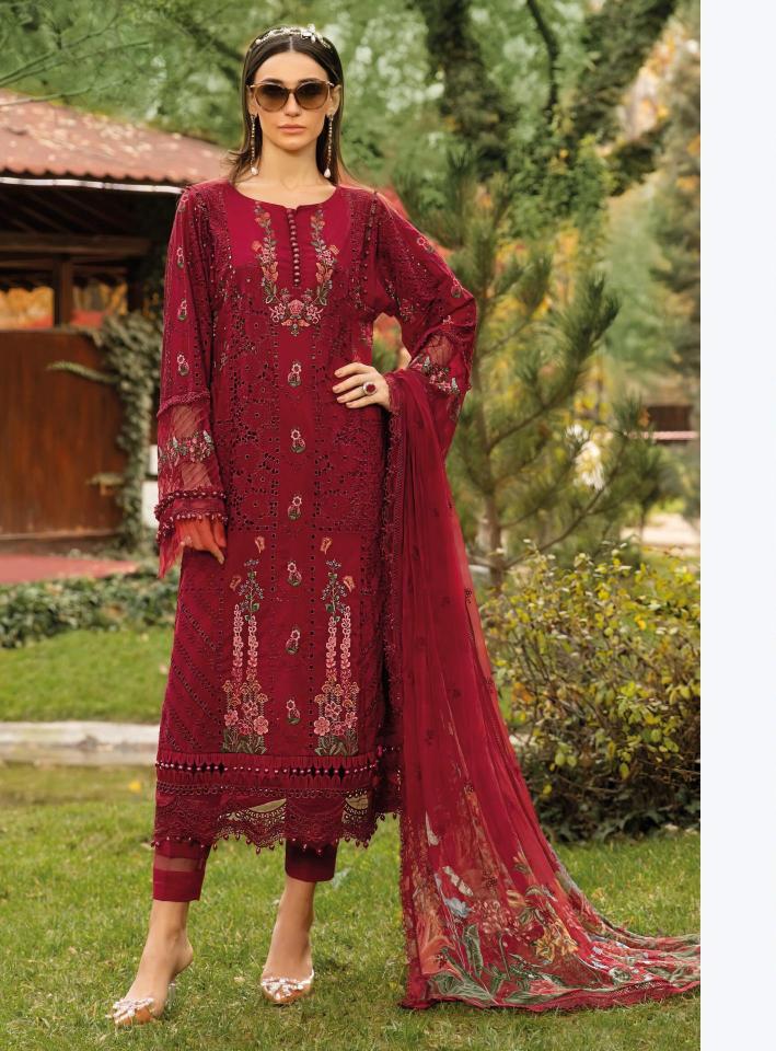 Deepsy suits maria b 25-2 pure cotton wholesale catalogue salwar kameez