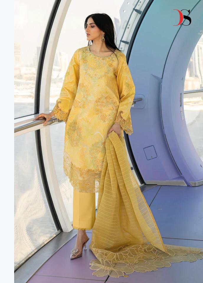 Deepsy suits rangrasiya lawn 25-3 cotton dress material online in india