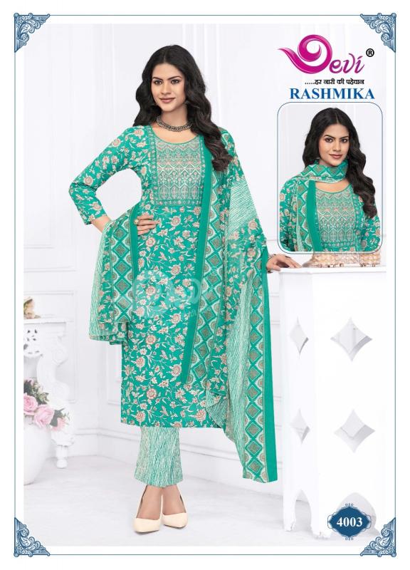 Devi rashmika vol-4 cotton printed 3 pcs traditional ethnic kurtis online