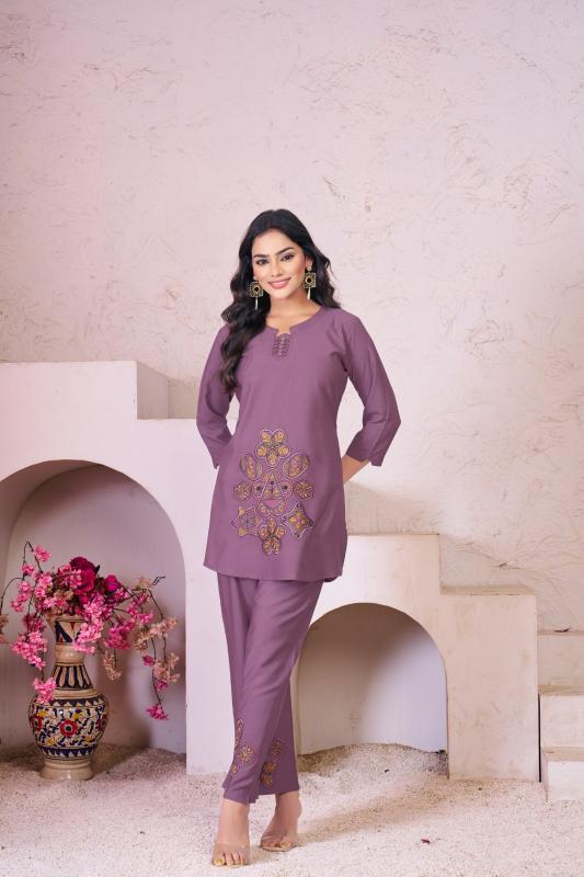 Diva 119 heavy rayon coord set women cord set manufacturers