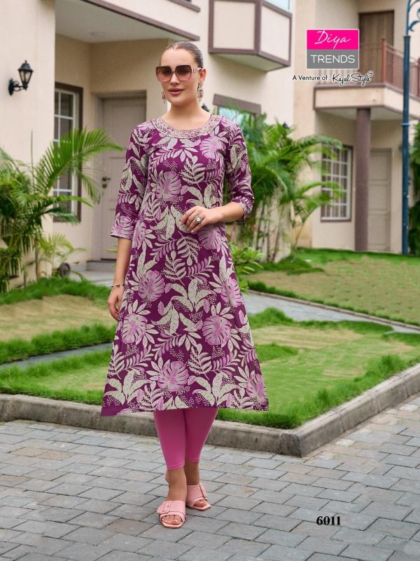 Diya trends gardencity 6 rayon printed wholesale women clothing