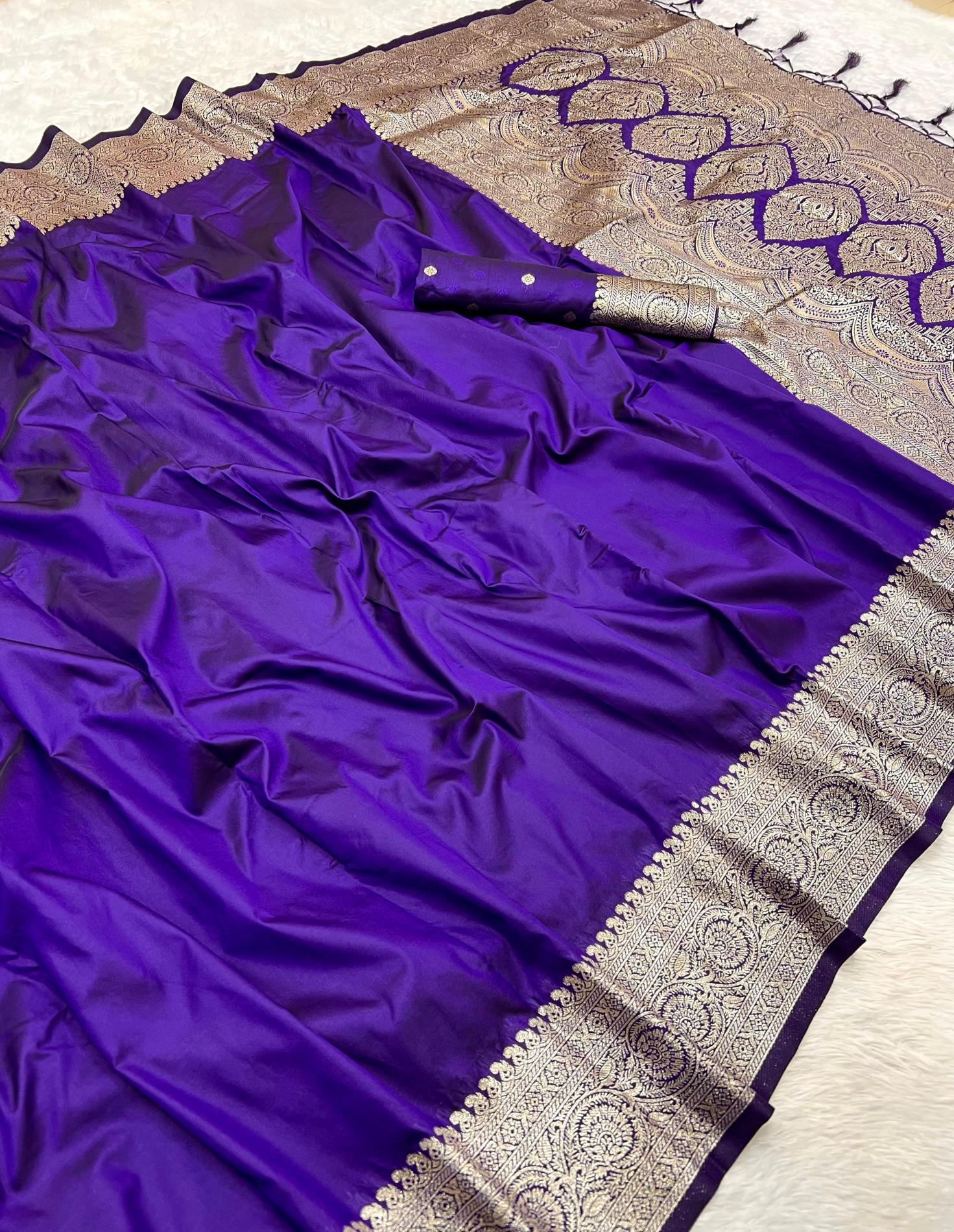 Gala silk soft with zari crafted rich pallu saree indian wedding 