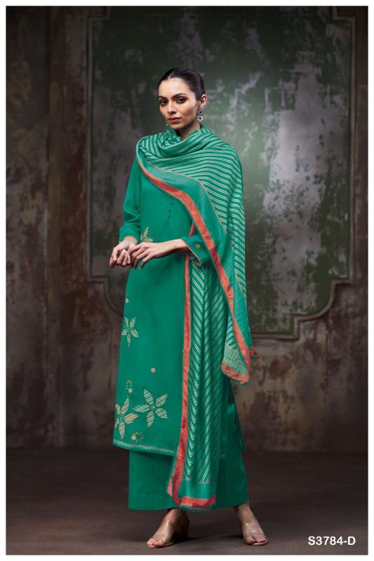 Ganga bryssia 3784 cotton dress material indian outfit 