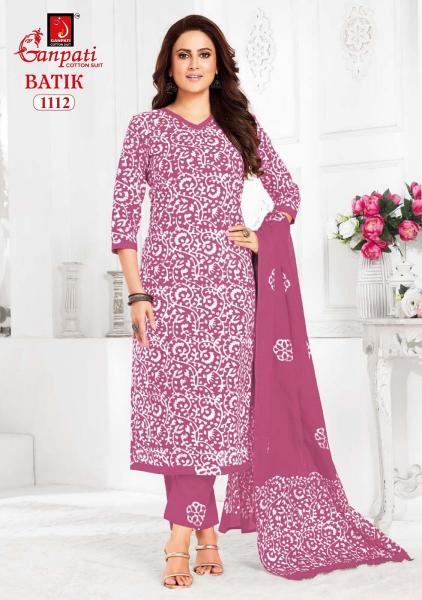 Ganpati batik pant vol-11 wholesale cotton dress material in ahmedabad