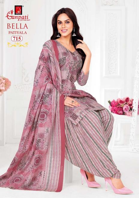 Ganpati bella patiyala vol-7 cotton printed dress material designs indian