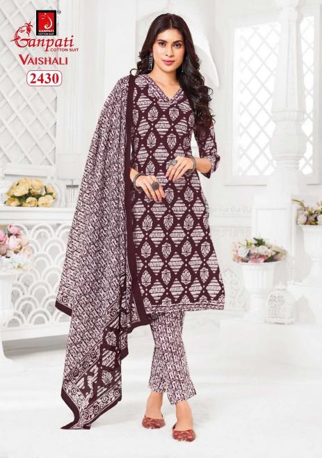 Ganpati vaishali pant vol-10 cotton printed 3 pcs surat kurti collection